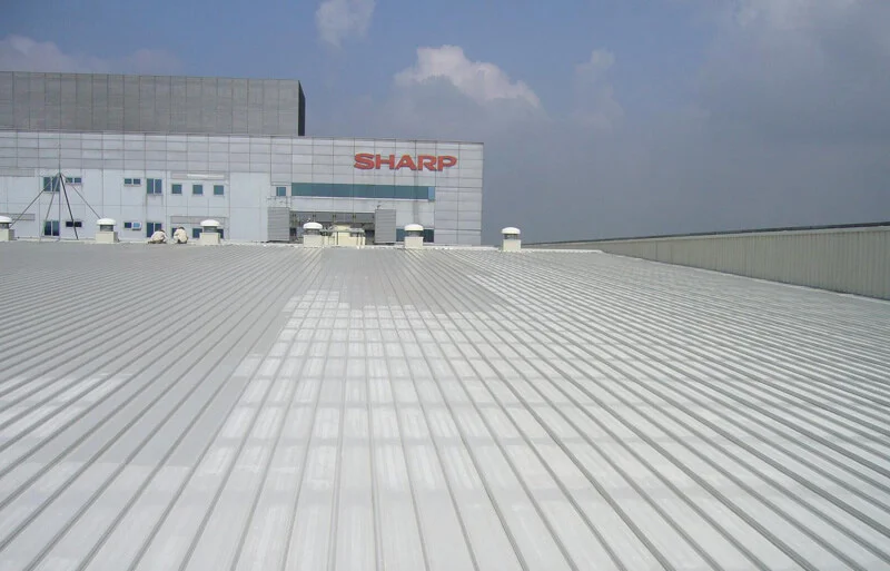 Sharp Factory Metal Roof Paintingjpg